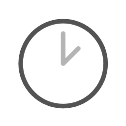 gray clock status icon